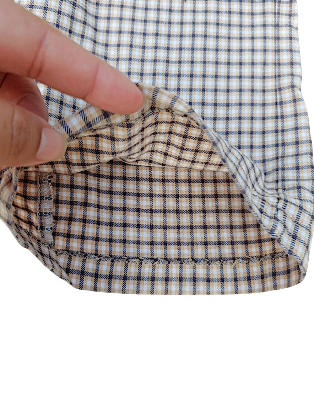 Janie and Jack Little Girls Size 5 Brown Houndstooth Jumpsuit Peter Pan Collar - Picture 9 of 15